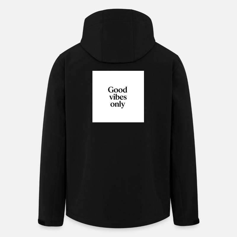 Vibes Positives Épurées - Veste softshell homme en polyester recyclé Stanley/Stella - noir