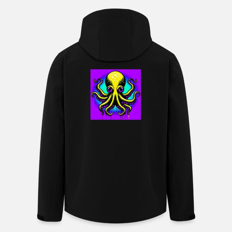 Octopus - Men’s Recycled Softshell Jacket by Stanley/Stella - black
