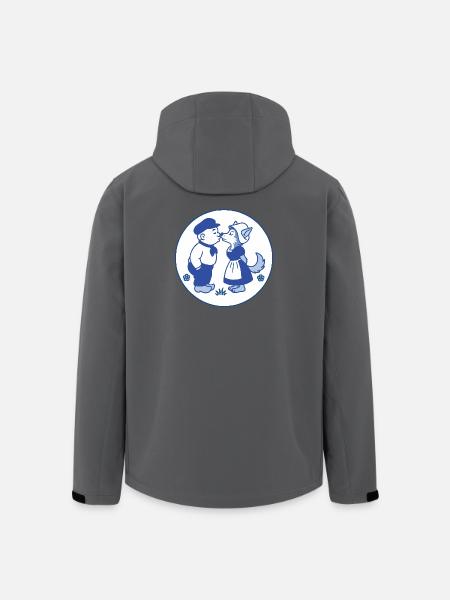 Delft blue farmer coasts wolf - Men’s Recycled Softshell Jacket by Stanley/Stella - black