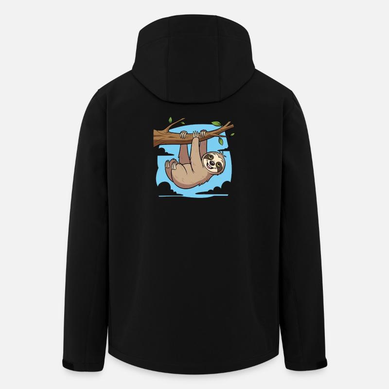 Faultier - Recycelte Männer Softshell-Jacke von Stanley/Stella - Schwarz