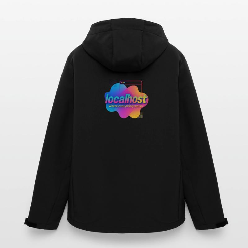 Localhost Colorful Graphic Tee for Developers Men’s Recycled Softshell Jacket by Stanley/Stella