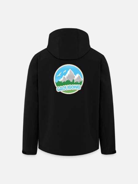 Gaoligong - Recycelte Männer Softshell-Jacke von Stanley/Stella - Schwarz