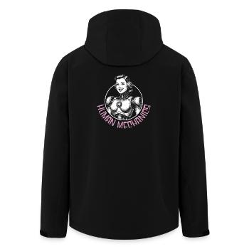 Humain Mécanique - Veste softshell homme en polyester recyclé Stanley/Stella - noir - Dos - AI Model Male 185 light (185cm)