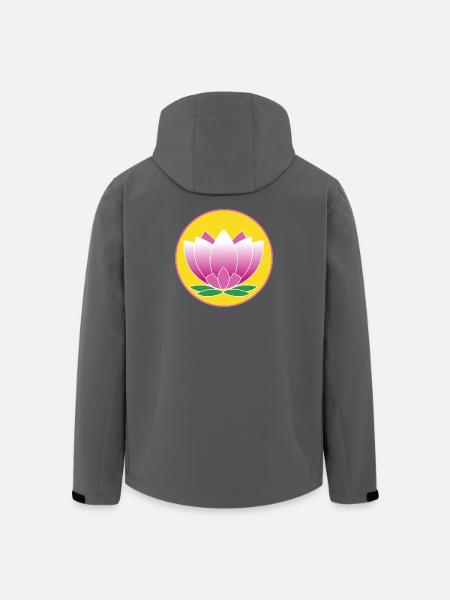 Lotus Flower Meditation - Men’s Recycled Softshell Jacket by Stanley/Stella - black