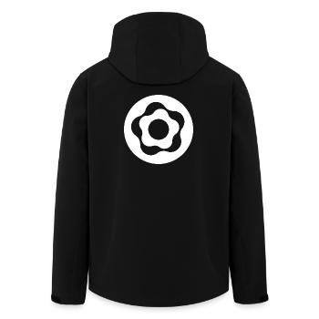 DONUT - Recycelte Männer Softshell-Jacke von Stanley/Stella - Schwarz - Hinten - AI Model Male 185 light (185cm)