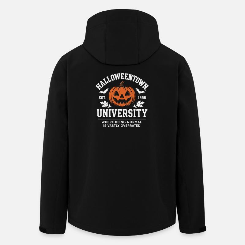 Halloweentown University - Halloween Design Motif - Men’s Recycled Softshell Jacket by Stanley/Stella - black