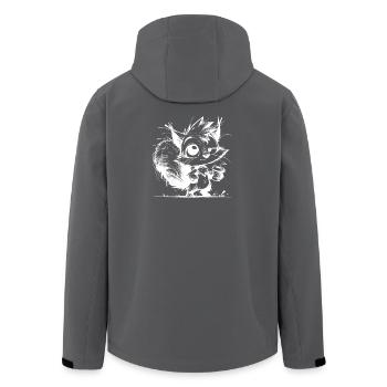 Coffee Energy remplace l’hibernation des écureuils - Veste softshell homme en polyester recyclé Stanley/Stella - charbon - Dos - AI Model Male 185 light (185cm)