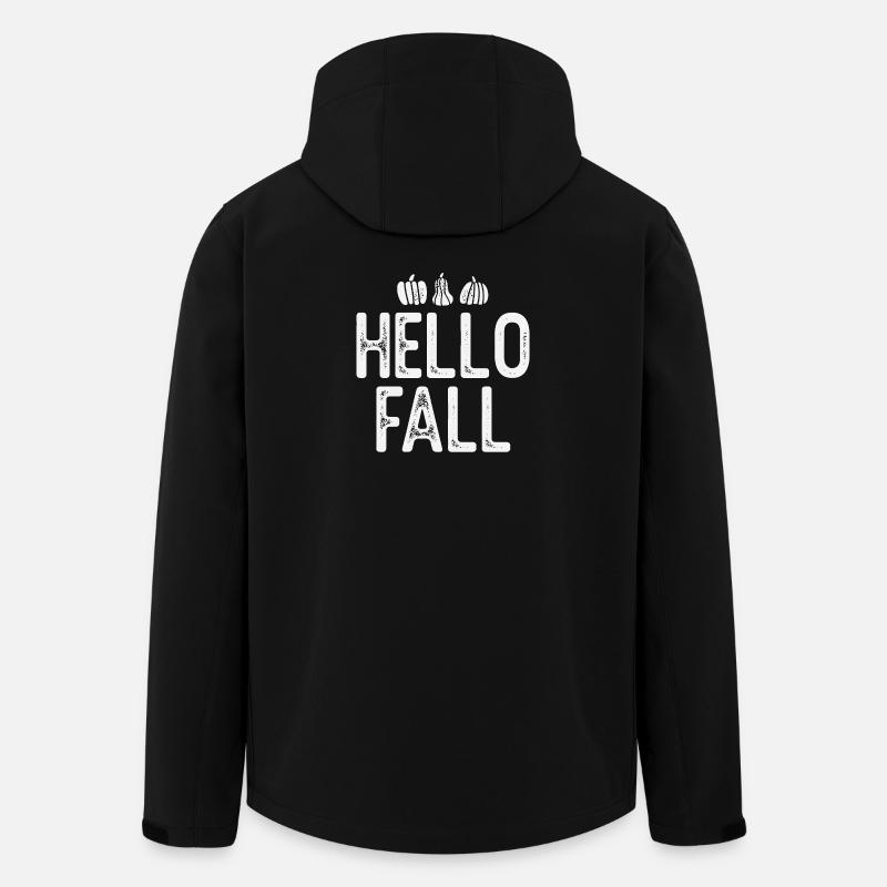 Autumn Pumpkins in Rustic Style - Men’s Recycled Softshell Jacket by Stanley/Stella - black