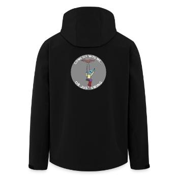 Komm, flieg mit mir oder schwing einfach Alien UFO - Recycelte Männer Softshell-Jacke von Stanley/Stella - Schwarz - Hinten - AI Model Male 185 light (185cm)