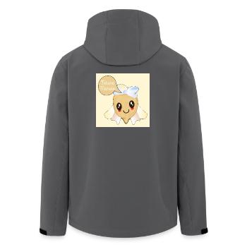 Chickpea Bride-to-Be - Men’s Recycled Softshell Jacket by Stanley/Stella - anthracite - Back - AI Model Male 185 light (185cm)