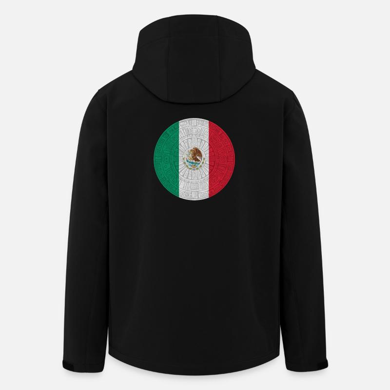 Mexikanische Flagge im Tramp-Stil - Recycelte Männer Softshell-Jacke von Stanley/Stella - Schwarz