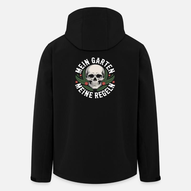 Mon jardin, mes règles - Veste softshell homme en polyester recyclé Stanley/Stella - noir