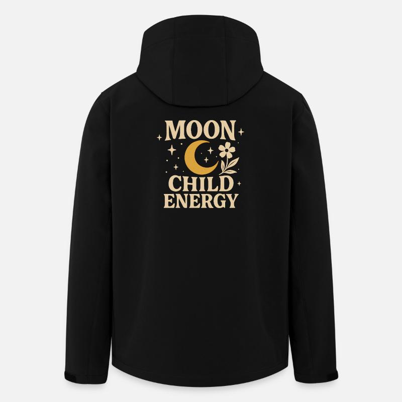 Lune et Fleur Enfant Conception Énergétique - Veste softshell homme en polyester recyclé Stanley/Stella - noir