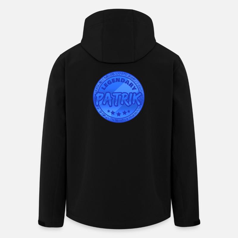 Cadeau pour Patrik - Veste softshell homme en polyester recyclé Stanley/Stella - noir