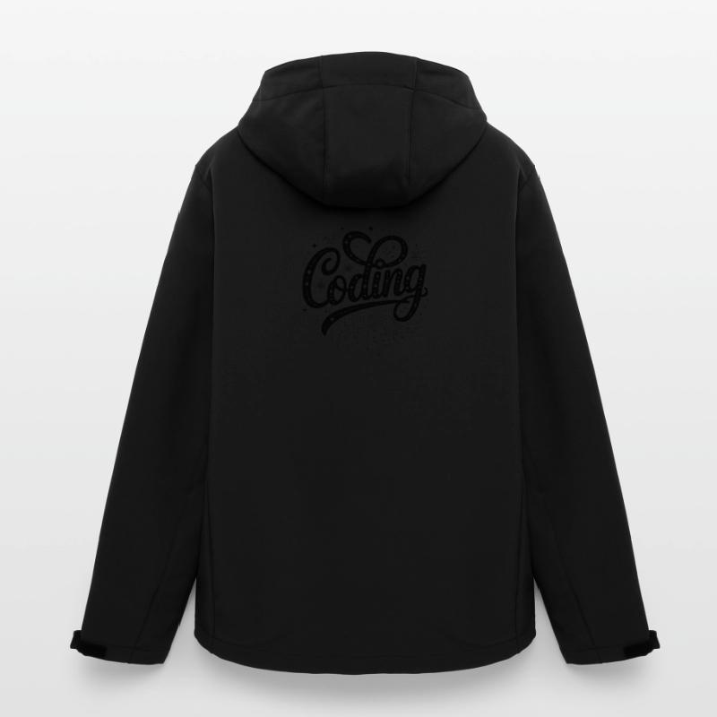 Coding - Cool Technology Design Men’s Recycled Softshell Jacket by Stanley/Stella