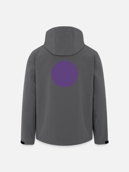 Abstraktes Dark Purple Farbspiel - Recycelte Männer Softshell-Jacke von Stanley/Stella - Schwarz