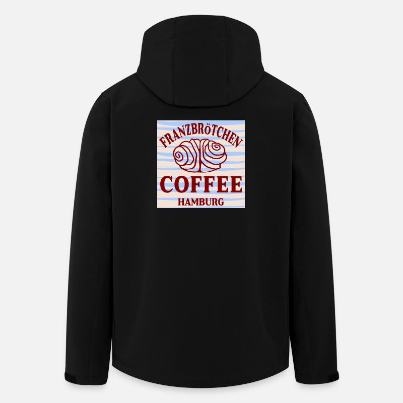 FRANZBRÖTCHEN CAFÉ DE HAMBOURG - Veste softshell homme en polyester recyclé Stanley/Stella - noir