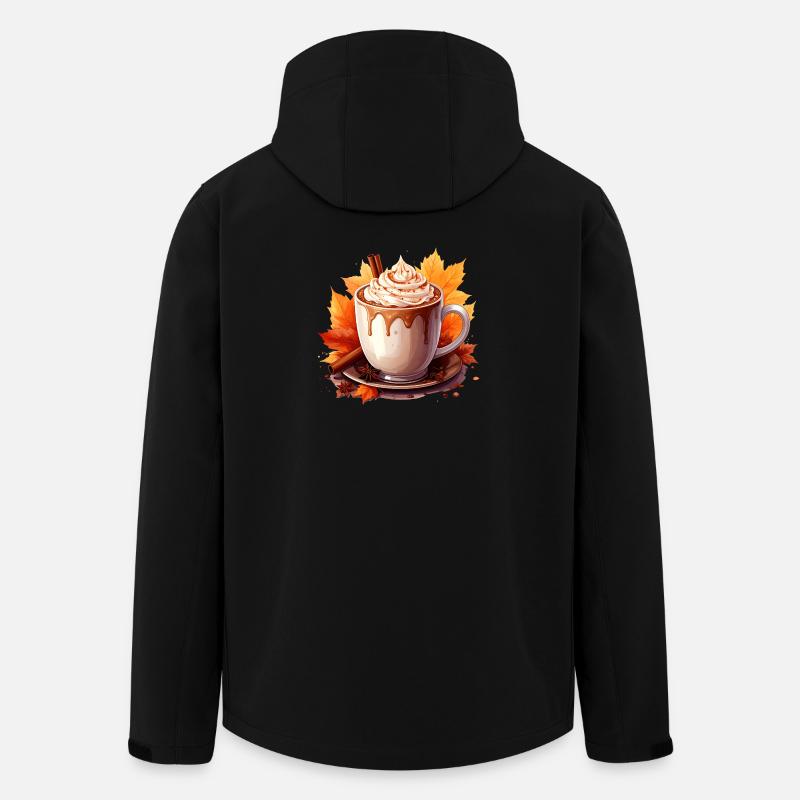 Herbstlicher Kakao - Recycelte Männer Softshell-Jacke von Stanley/Stella - Schwarz