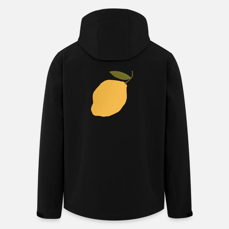 Zitrone Botanische Illustration T-Shirt - Recycelte Männer Softshell-Jacke von Stanley/Stella - Schwarz