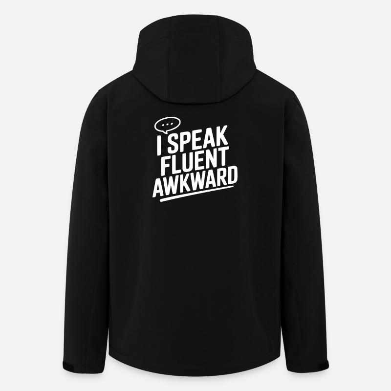 Je parle couramment maladroitement - Veste softshell homme en polyester recyclé Stanley/Stella - noir
