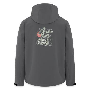  A Little Salty A Little Sweet Mermaid Retro - Recycelte Männer Softshell-Jacke von Stanley/Stella - Schwarz - Hinten - AI Model Male 185 light (185cm)