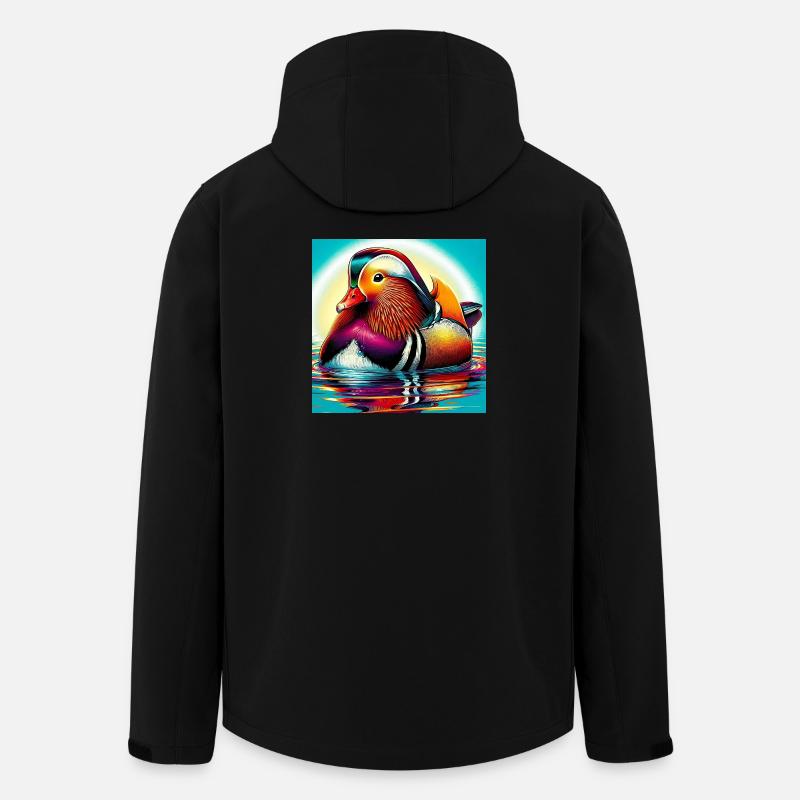 Mandarinente - Recycelte Männer Softshell-Jacke von Stanley/Stella - Schwarz