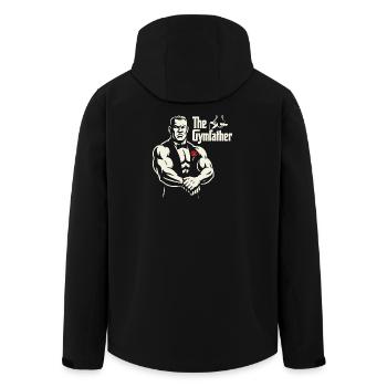 Das GymFather Bold Poster-Design - Recycelte Männer Softshell-Jacke von Stanley/Stella - Schwarz - Hinten - AI Model Male 185 light (185cm)
