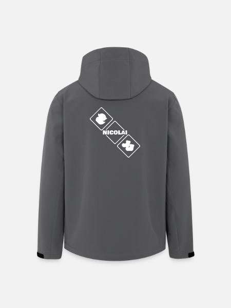 Nicolai - Veste softshell homme en polyester recyclé Stanley/Stella - noir