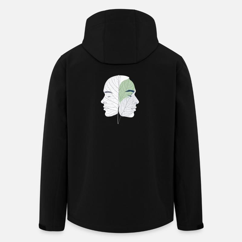 A mind rooted in nature - Men’s Recycled Softshell Jacket by Stanley/Stella - black