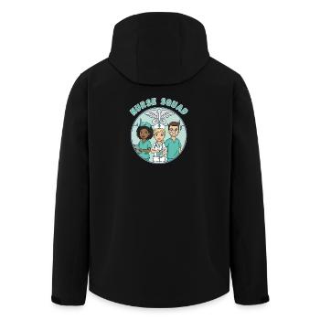 Infirmière Équipe médicale Reconnaissance des soins de santé - Veste softshell homme en polyester recyclé Stanley/Stella - noir - Dos - AI Model Male 185 light (185cm)