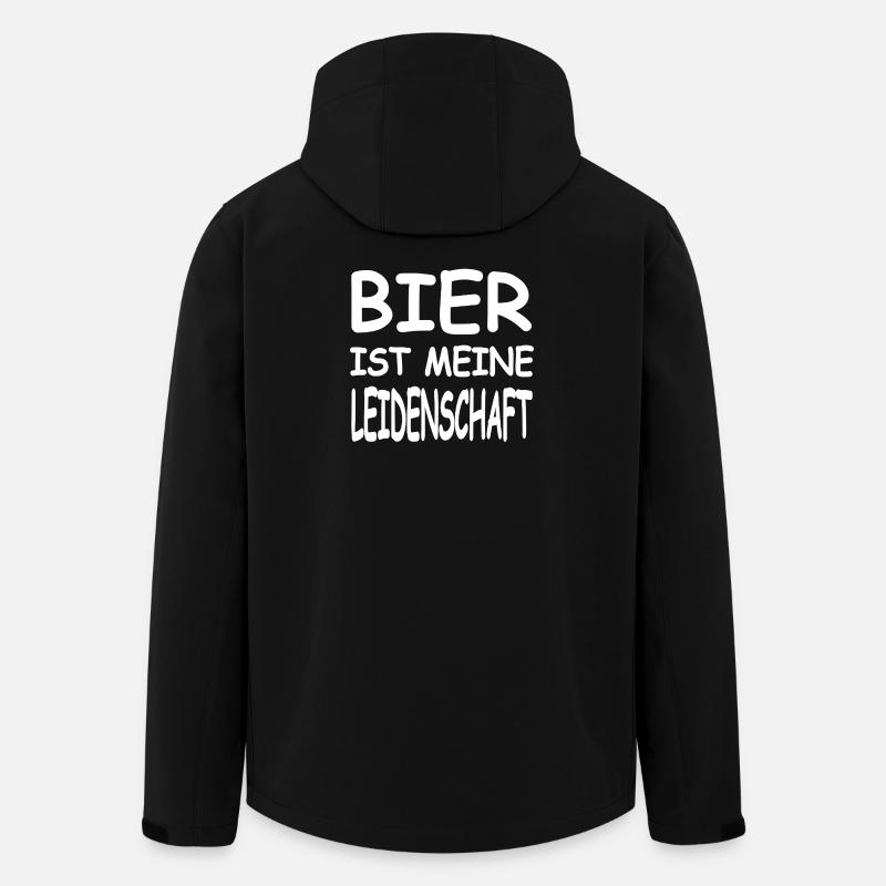 Bier - Recycelte Männer Softshell-Jacke von Stanley/Stella - Schwarz