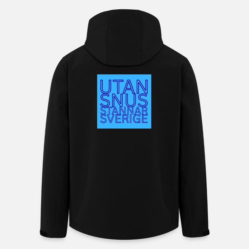 Ohne Snus wird Schweden aufhören - Recycelte Männer Softshell-Jacke von Stanley/Stella - Schwarz