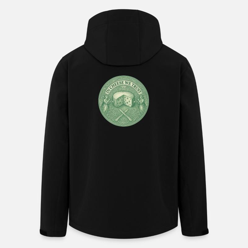 In Cheese we trust - Men’s Recycled Softshell Jacket by Stanley/Stella - black
