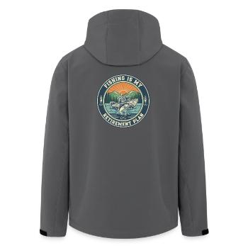 Devis pour le régime de retraite de la pêche - Veste softshell homme en polyester recyclé Stanley/Stella - noir - Dos - AI Model Male 185 light (185cm)