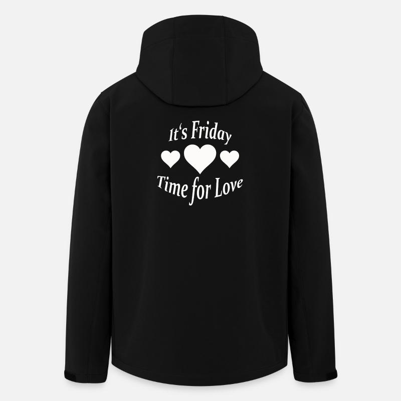 C’EST VENDREDI - Veste softshell homme en polyester recyclé Stanley/Stella - noir