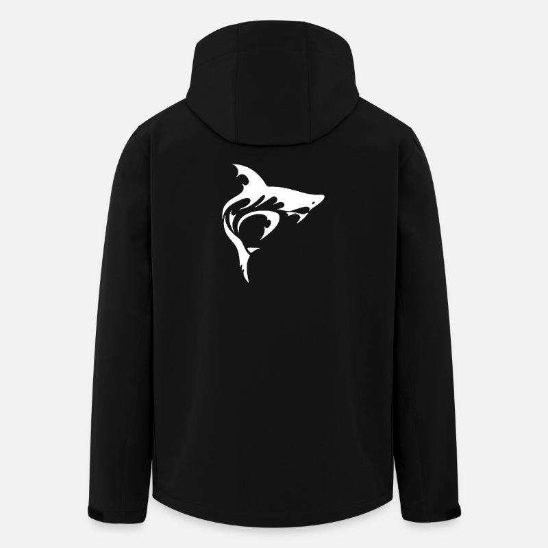 SHARK - Recycelte Männer Softshell-Jacke von Stanley/Stella - Schwarz