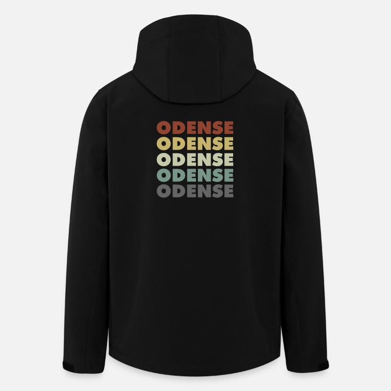 Odense - Denmark - Dänemark - Skandinavien - Recycelte Männer Softshell-Jacke von Stanley/Stella - Schwarz