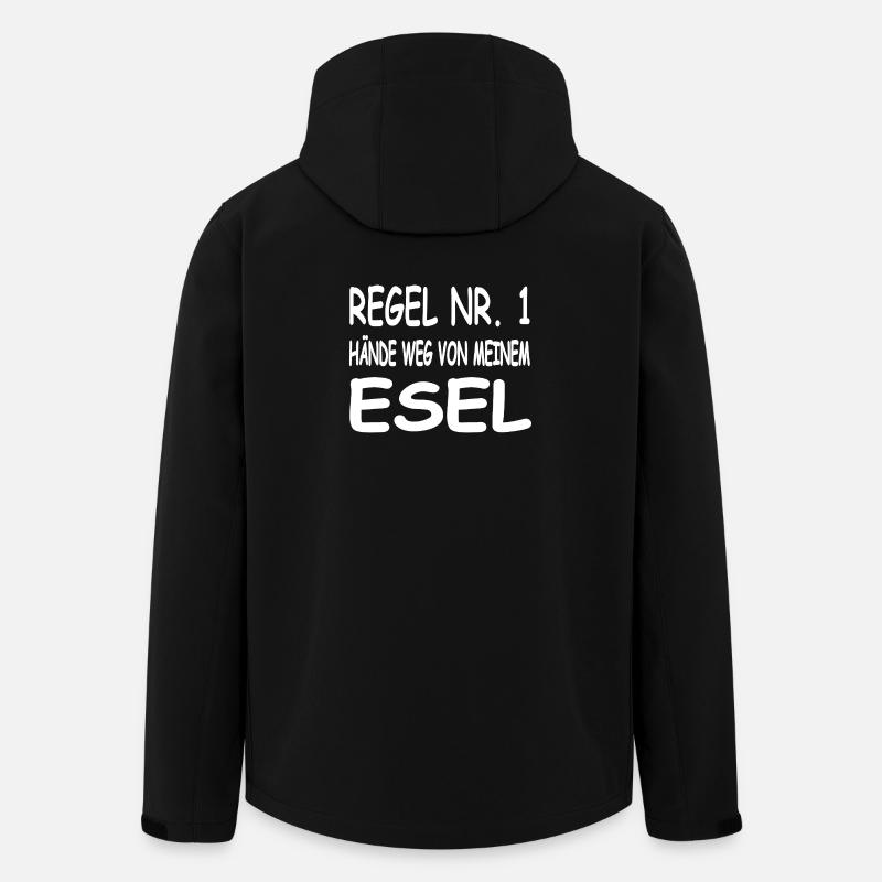Esel - Recycelte Männer Softshell-Jacke von Stanley/Stella - Schwarz