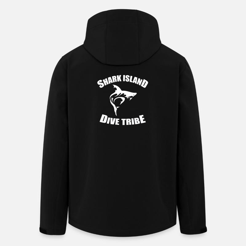SHARK ISLAND DIVE TRIBE - Recycelte Männer Softshell-Jacke von Stanley/Stella - Schwarz