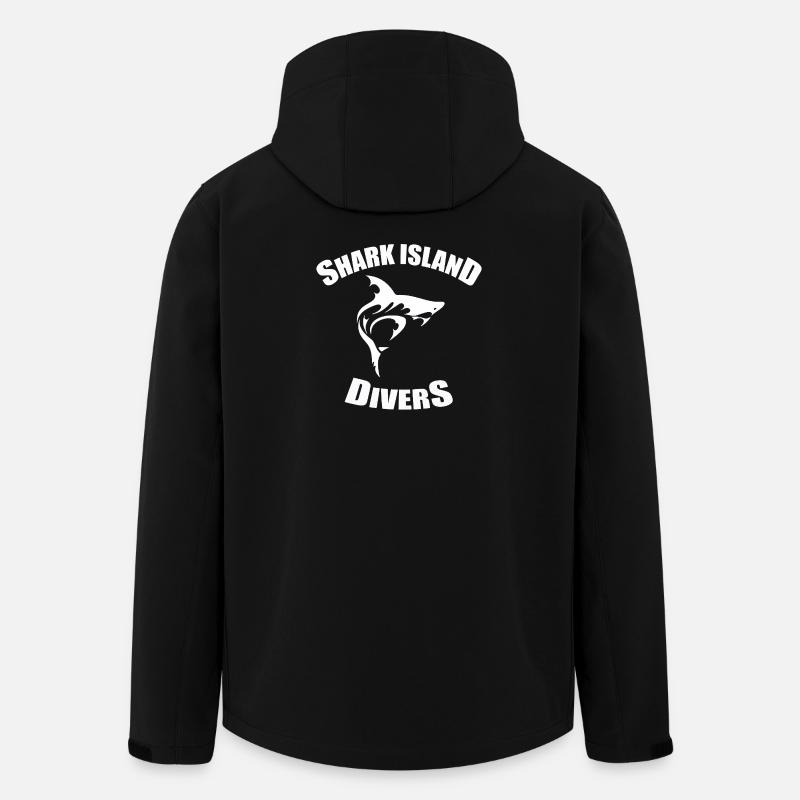 SHARK ISLAND DIVERS - Men’s Recycled Softshell Jacket by Stanley/Stella - black