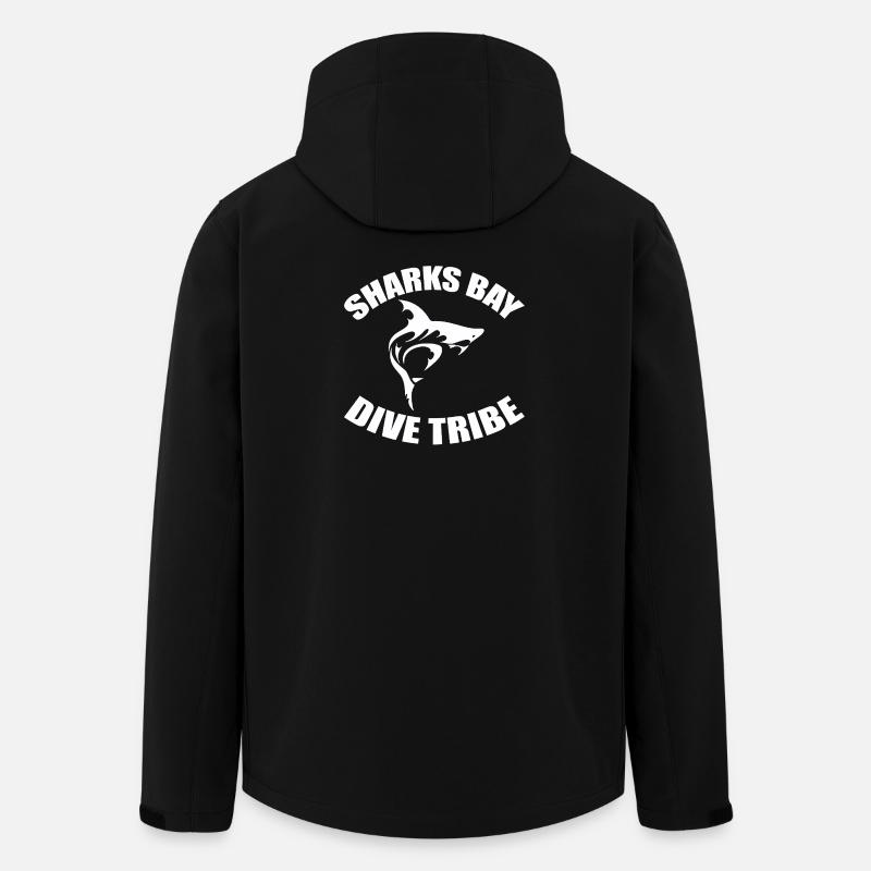 SHARKS BAY DIVE TRIBE - Veste softshell homme en polyester recyclé Stanley/Stella - noir