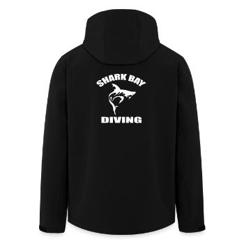 SHARK BAY DIVING - Men’s Recycled Softshell Jacket by Stanley/Stella - black - Back - AI Model Male 185 light (185cm)