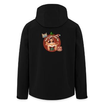 DAS IST SO EIN GUTER DIP - RETRO CHRISTMAS ELF - Recycelte Männer Softshell-Jacke von Stanley/Stella - Schwarz - Hinten - AI Model Male 185 light (185cm)