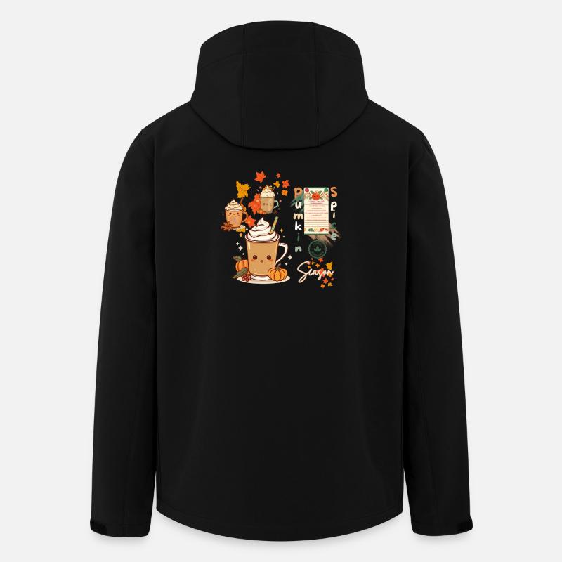 Kürbisgewürz-Saison - Recycelte Männer Softshell-Jacke von Stanley/Stella - Schwarz