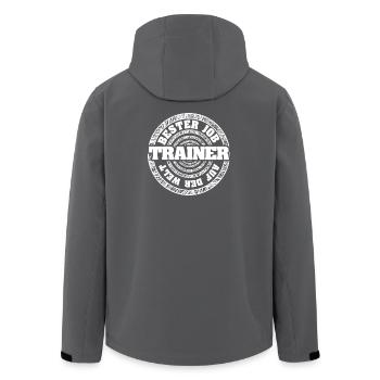 Entraîneur - Veste softshell homme en polyester recyclé Stanley/Stella - charbon - Dos - AI Model Male 185 light (185cm)