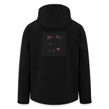 Trick or Drink Halloween Ghost - Veste softshell homme en polyester recyclé Stanley/Stella - noir - Dos - AI Model Male 185 light (185cm)