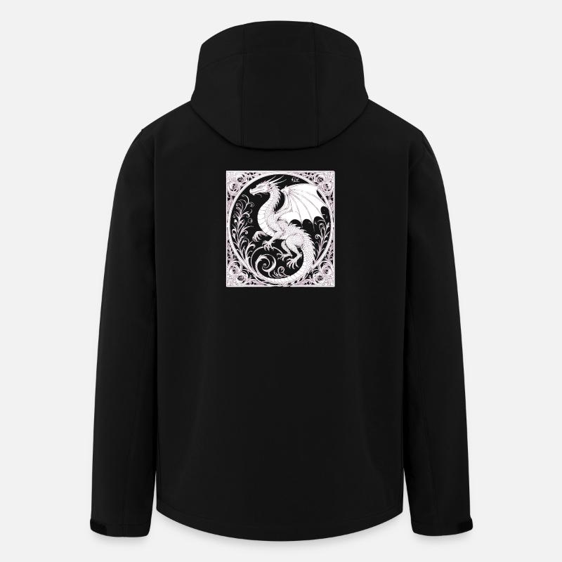 Dachen magie - Recycelte Männer Softshell-Jacke von Stanley/Stella - Schwarz
