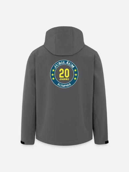 Plumber Anniversary 20 Years 20th Anniversary - Men’s Recycled Softshell Jacket by Stanley/Stella - black