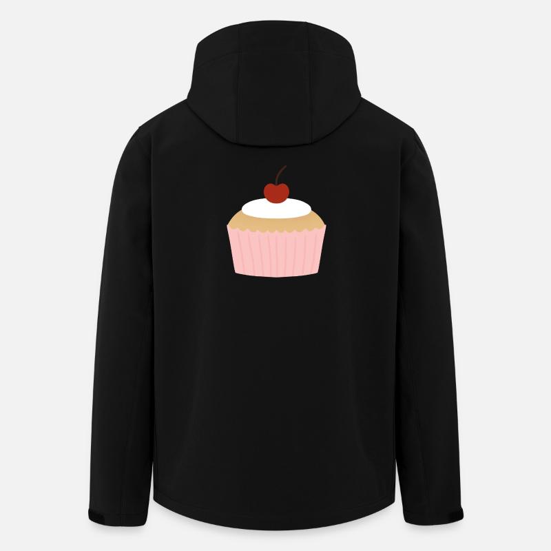 Cupcake pastel à la cerise - Veste softshell homme en polyester recyclé Stanley/Stella - noir