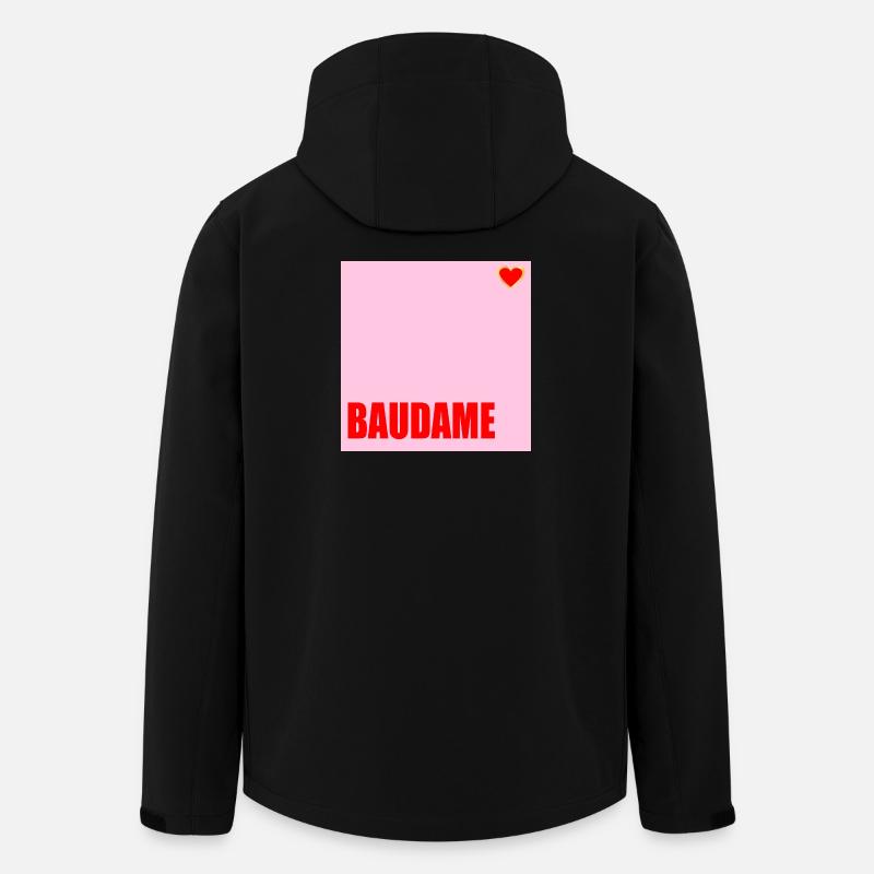 BAUHERRIN BAUDAME HAUSBAU HERZ - Recycelte Männer Softshell-Jacke von Stanley/Stella - Schwarz